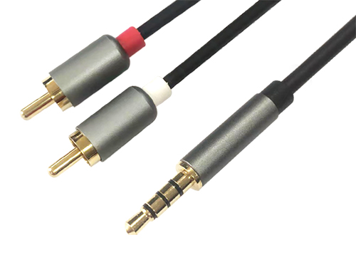 3.5mm to dual Lotus audio cable male to male X2